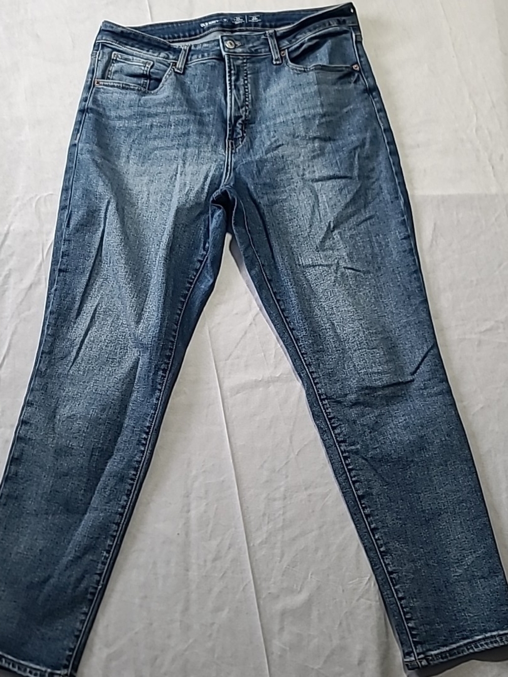 Old Navy Blue Jeans Women’s Size 16 Long High Rise Straight